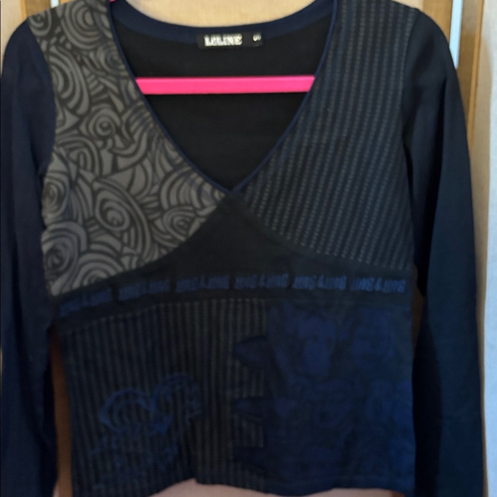 FINAL MARKDOWN Loline Patterned Long Sleeve Top small
